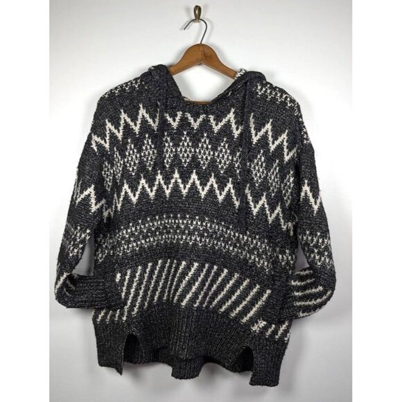Y2K Victoria's Secret Sweater Small Fair Isle Nordic Chunky Wool Fisherman Boho - Picture 1 of 11